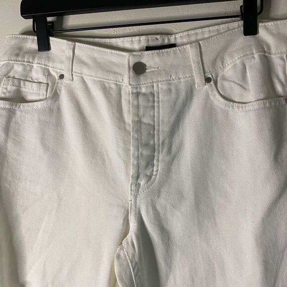 AFRM Luisa White Distressed High Rise Crop Skinny Jean - Picture 5 of 12